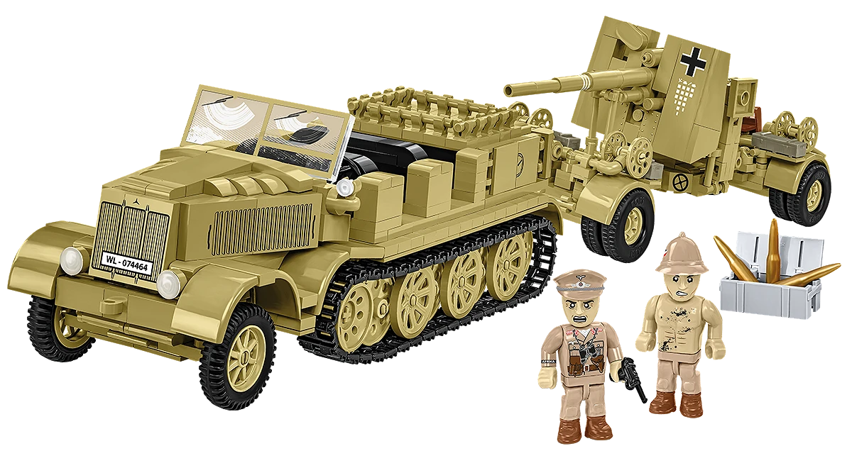 COBI HISTORICAL COLLECTION WWII SD.KFZ.8 TOWING 8.8 CM FLAK 36 3143