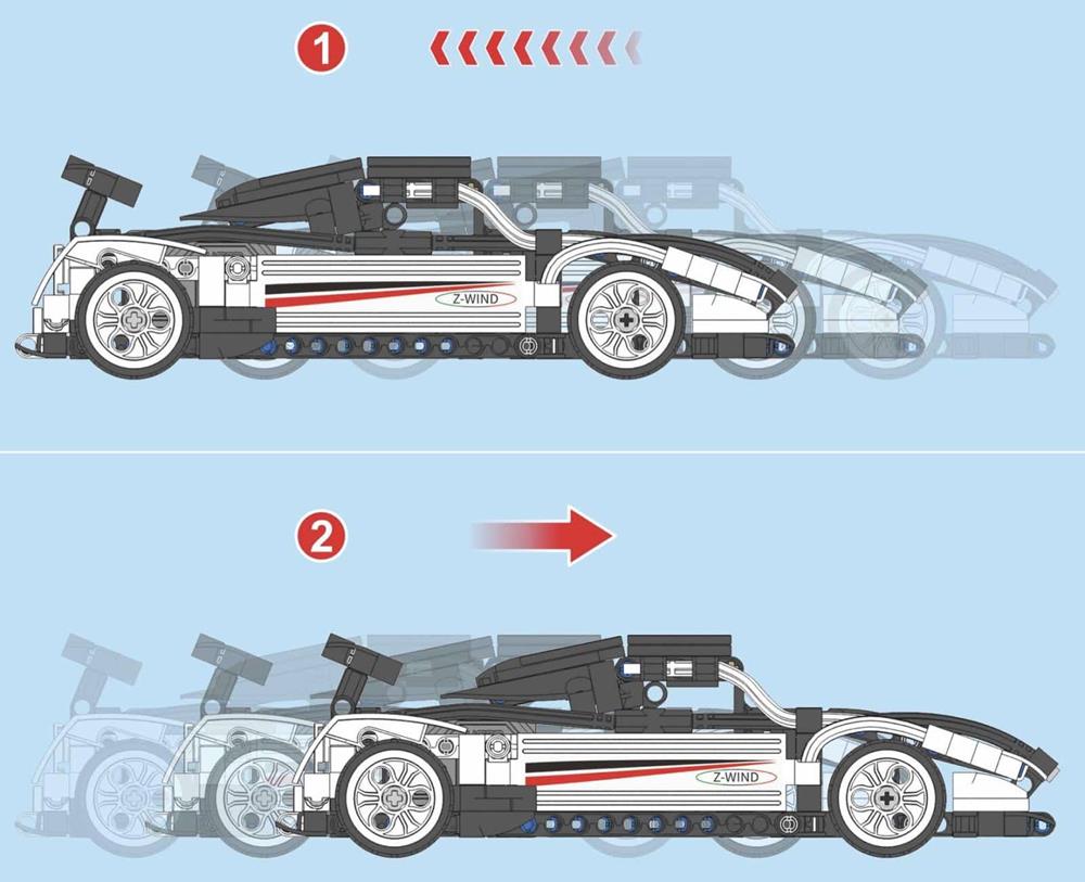 CADA Z-WIND PULLBACK SPORTS CAR C52022W