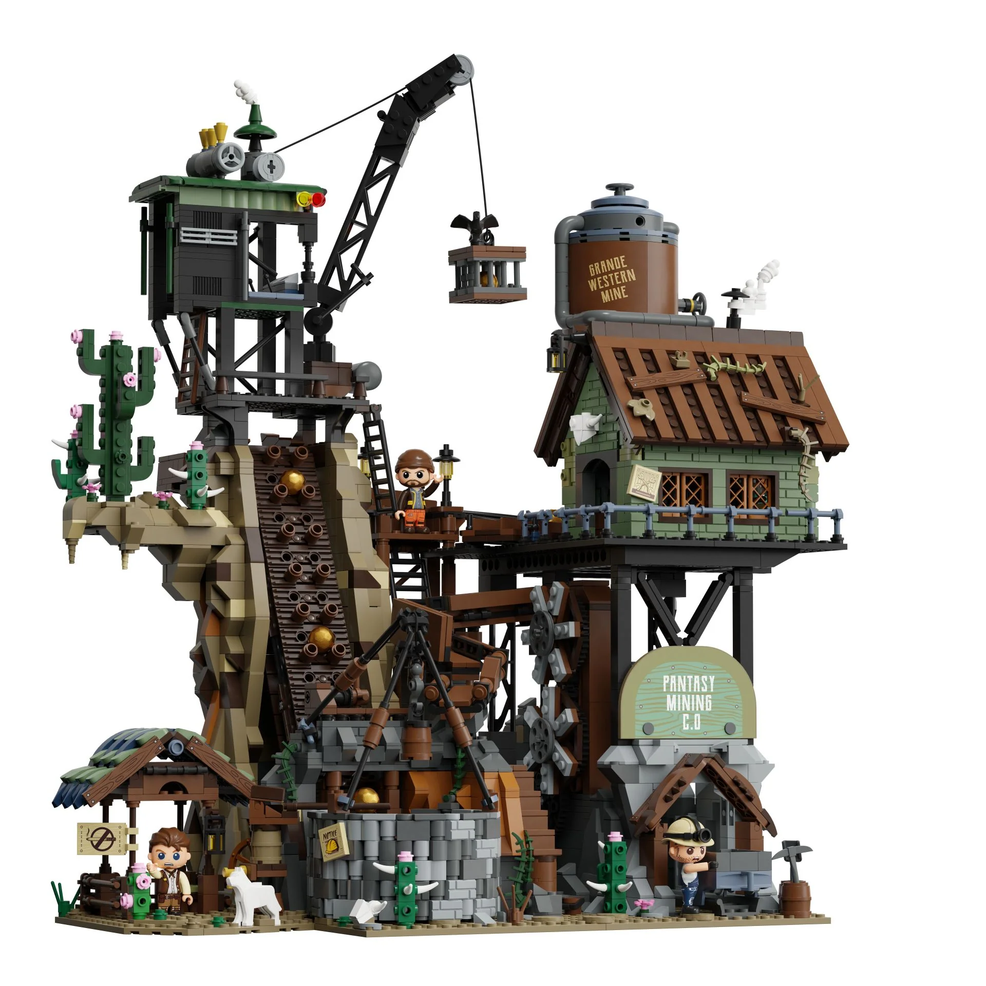 PANTASY SET DI MATTONCINI EDIFICI MODULARI - LA MINIERA DEL VECCHIO WEST PAN85025 PANTASY SET DI MATTONCINI EDIFICI MODULARI - LA MINIERA DEL VECCHIO WEST PAN85025