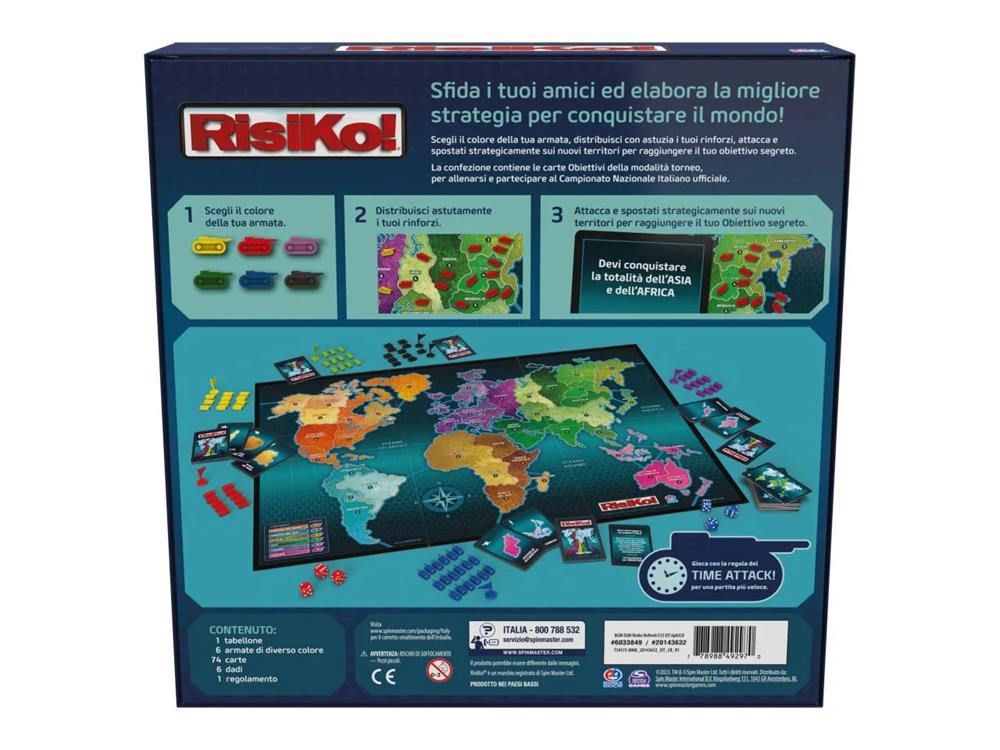 EDITRICE GIOCHI RISIKO! 4° EDIZIONE 6067901 EDITRICE GIOCHI RISIKO! 4° EDIZIONE 6067901