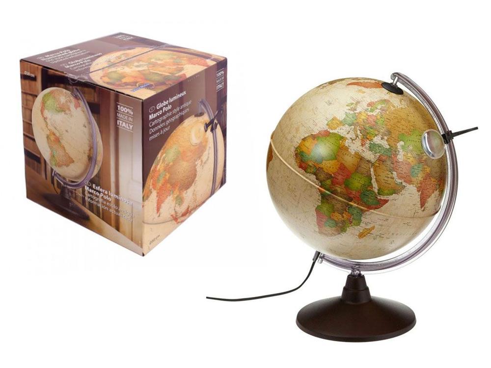MAPPAMONDO GEOGRAFICO 30 CM MARCO POLO - ILLUMINATO