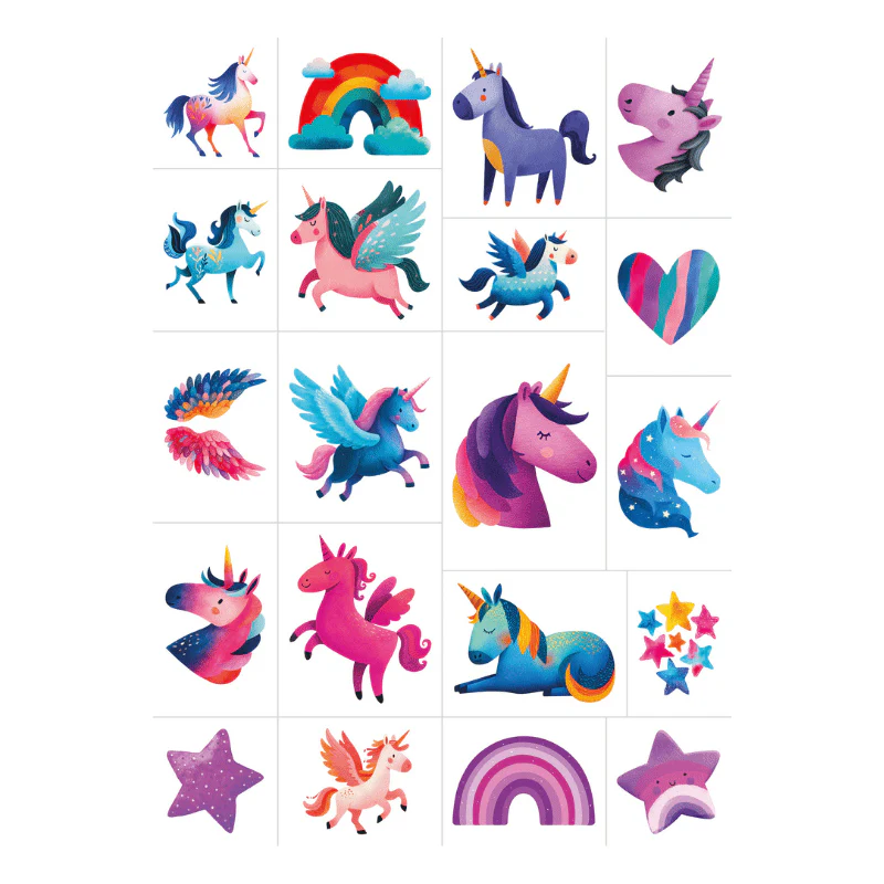 SASSI EDITORE TATTOOS - UNICORNI