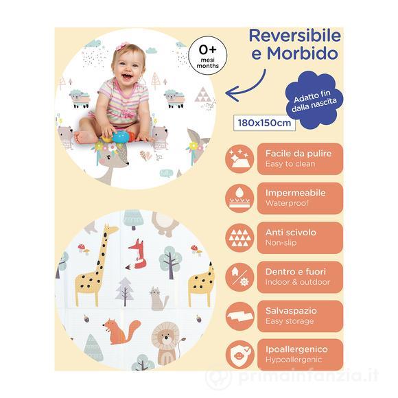 FAMILY NATION TAPPETO MONTESSORI PIEGHEVOLE 2 IN 1 - ANIMAL FRIENDS FAMILY NATION TAPPETO MONTESSORI PIEGHEVOLE 2 IN 1 - ANIMAL FRIENDS