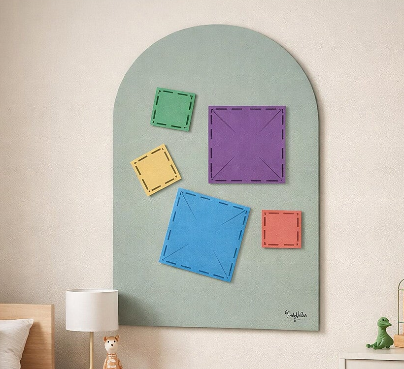 FAMILY NATION LAVAGNA MAGNETICA DA PARETE ARCO VERDE 95X60 CM