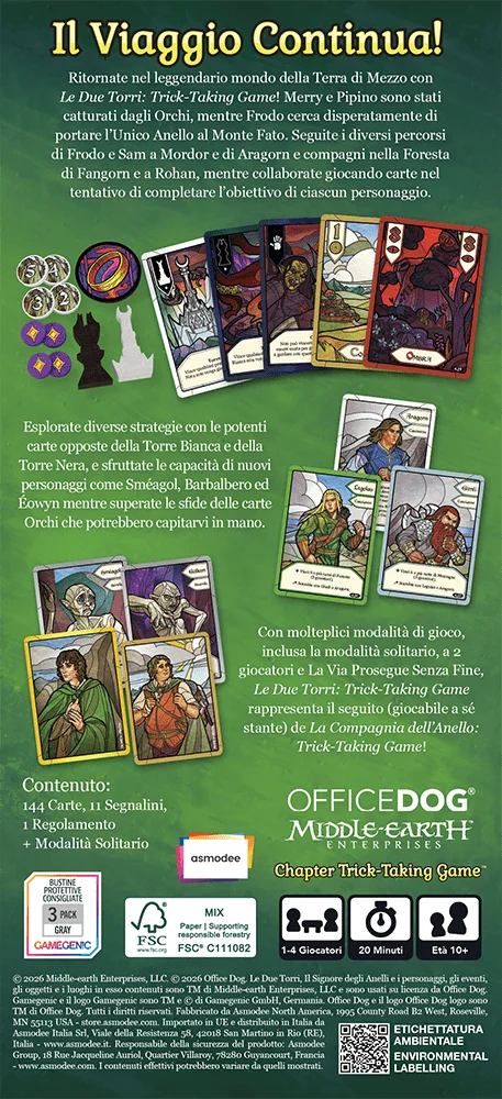 ASMODEE LE DUE TORRI: TRICK TAKING GAME 9880