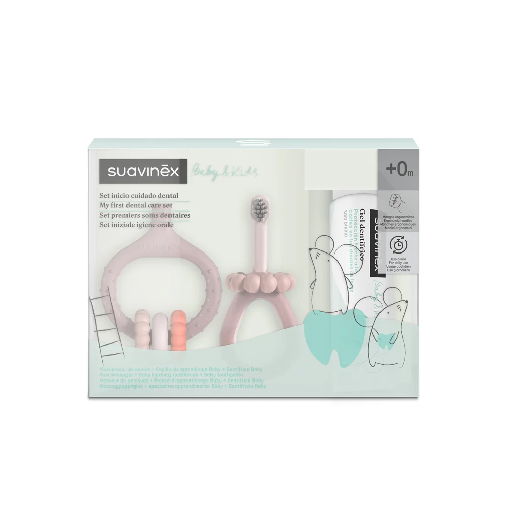 SUAVINEX ORAL CARE IL MIO PRIMO SET DI IGIENE ORALE +0M ROSA 309000