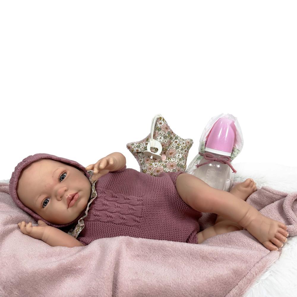 NINES D'ONIL BAMBOLA SANDRA PINK PREMIUM REBORN 46 CM 0256