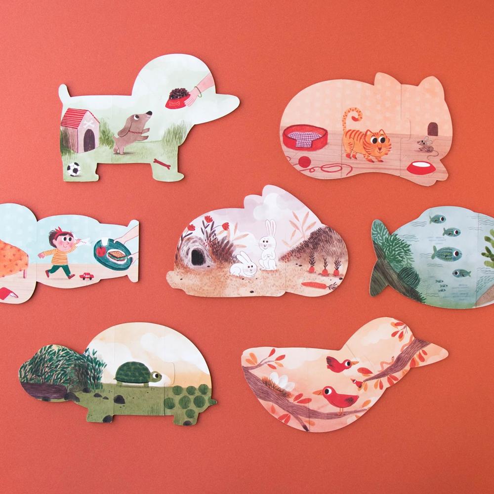 LONDJI PUZZLE I LOVE MY PETS - 7 IN 1 PZ003U