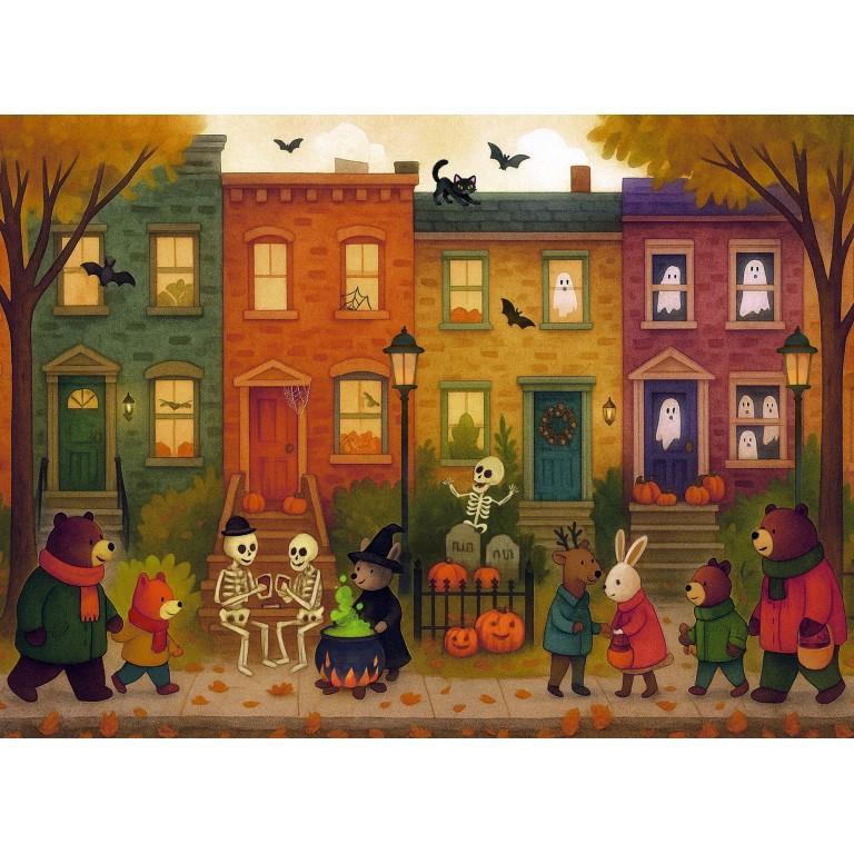 SASSI EDITORE PUZZLE GLOW IN THE DARK - HALLOWEEN