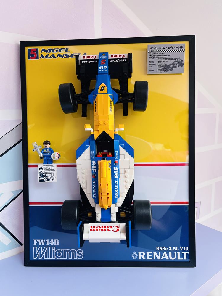 BRICK FRAME VINTAGE FRAME – WILLIAMS FW14B | NIGEL MANSELL (LEGO® 10353) - NERA