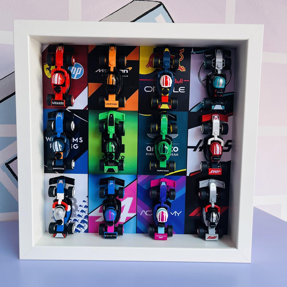 BRICK FRAME CORNICE FORMULA FRAME MICRO F1 EDITION PER SET LEGO 71049 - BIANCA 71049SET