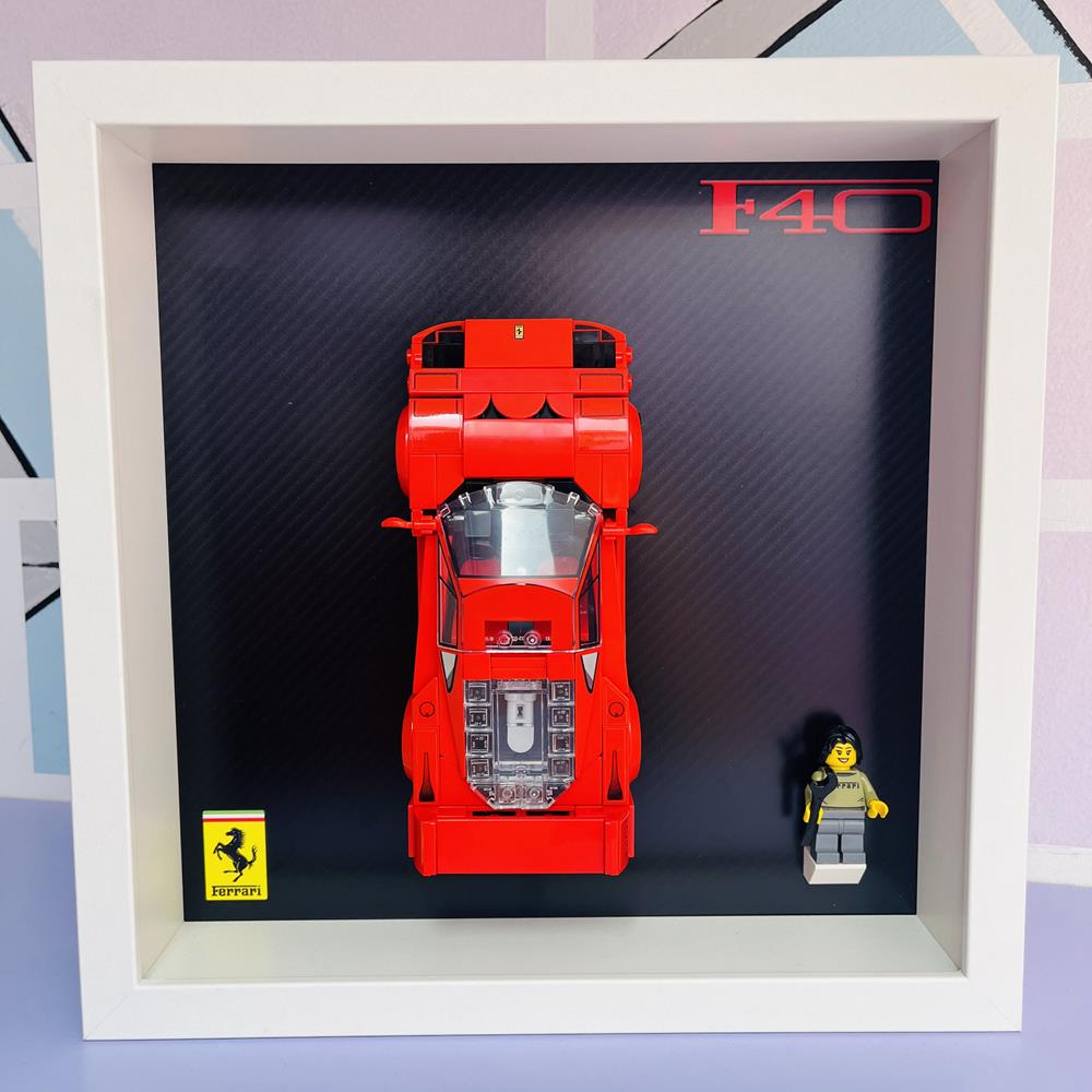 BRICK FRAME CORNICE CLASSIC FRAME ADATTA PER SET LEGO SPEED CHAMPIONS 76934 FERRARI F40 V2 76934