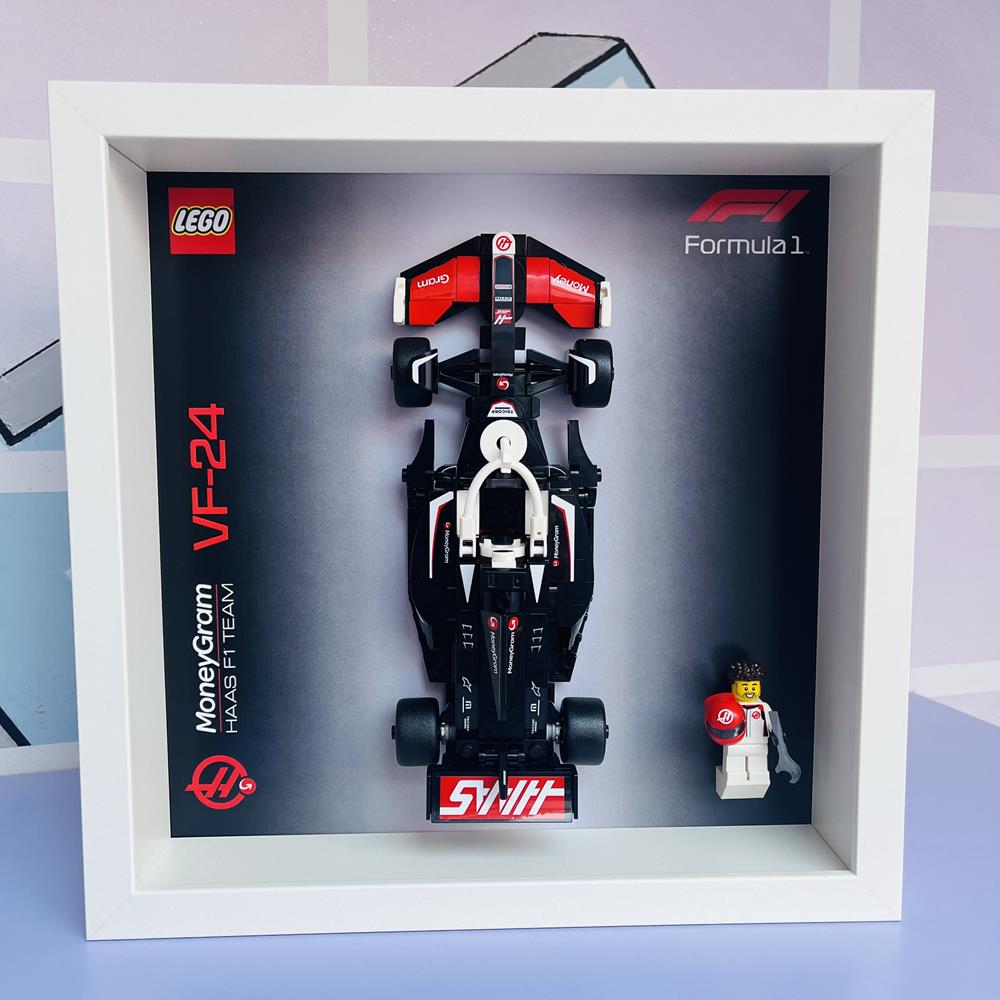 BRICK FRAME CORNICE CLASSIC FRAME PER SET LEGO SPEED CHAMPIONS 77250 - BIANCA