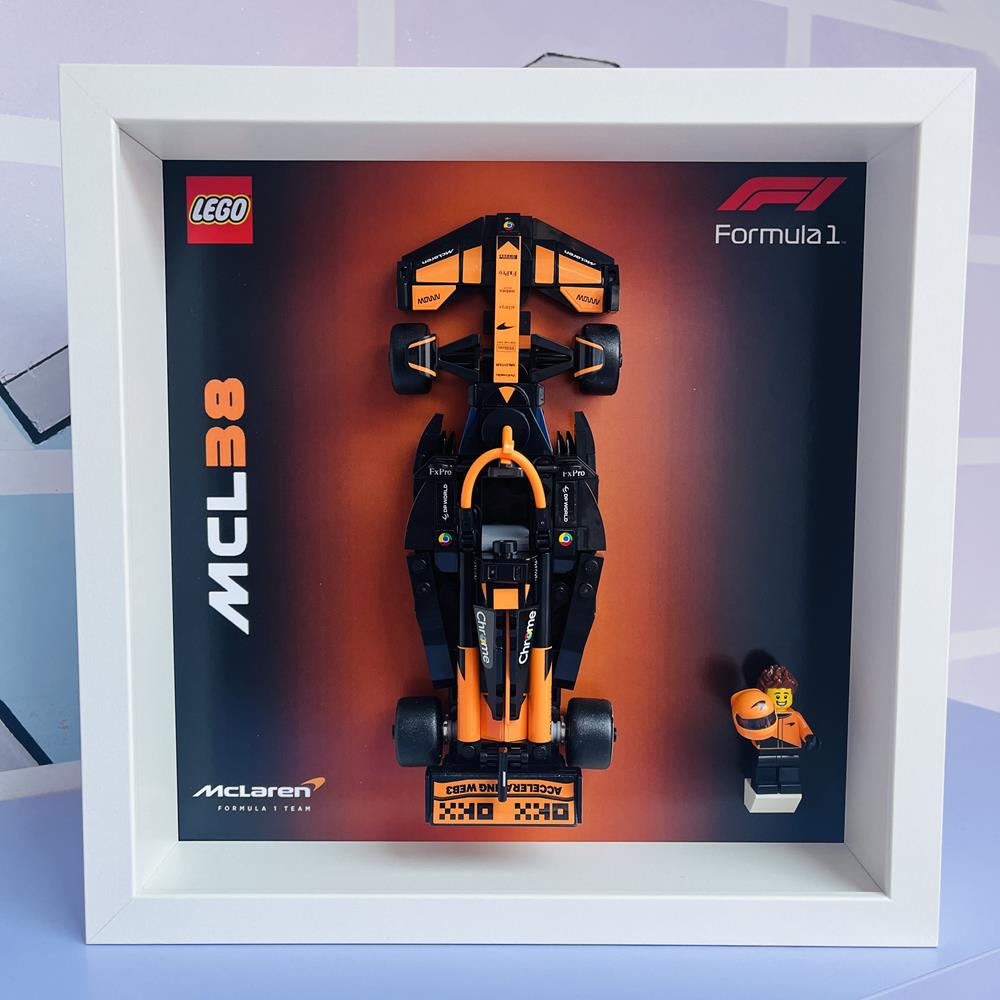 BRICK FRAME CORNICE CLASSIC FRAME PER SET LEGO SPEED CHAMPIONS 77251 - BIANCA