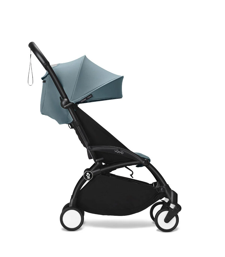 STOKKE PASSEGGINO YOYO³ DA 6 MESI TELAIO WHITE/BLACK + RIVESTIMENTO AQUA 646001+646409 STOKKE PASSEGGINO YOYO³ DA 6 MESI TELAIO WHITE/BLACK + RIVESTIMENTO AQUA 646001+646409