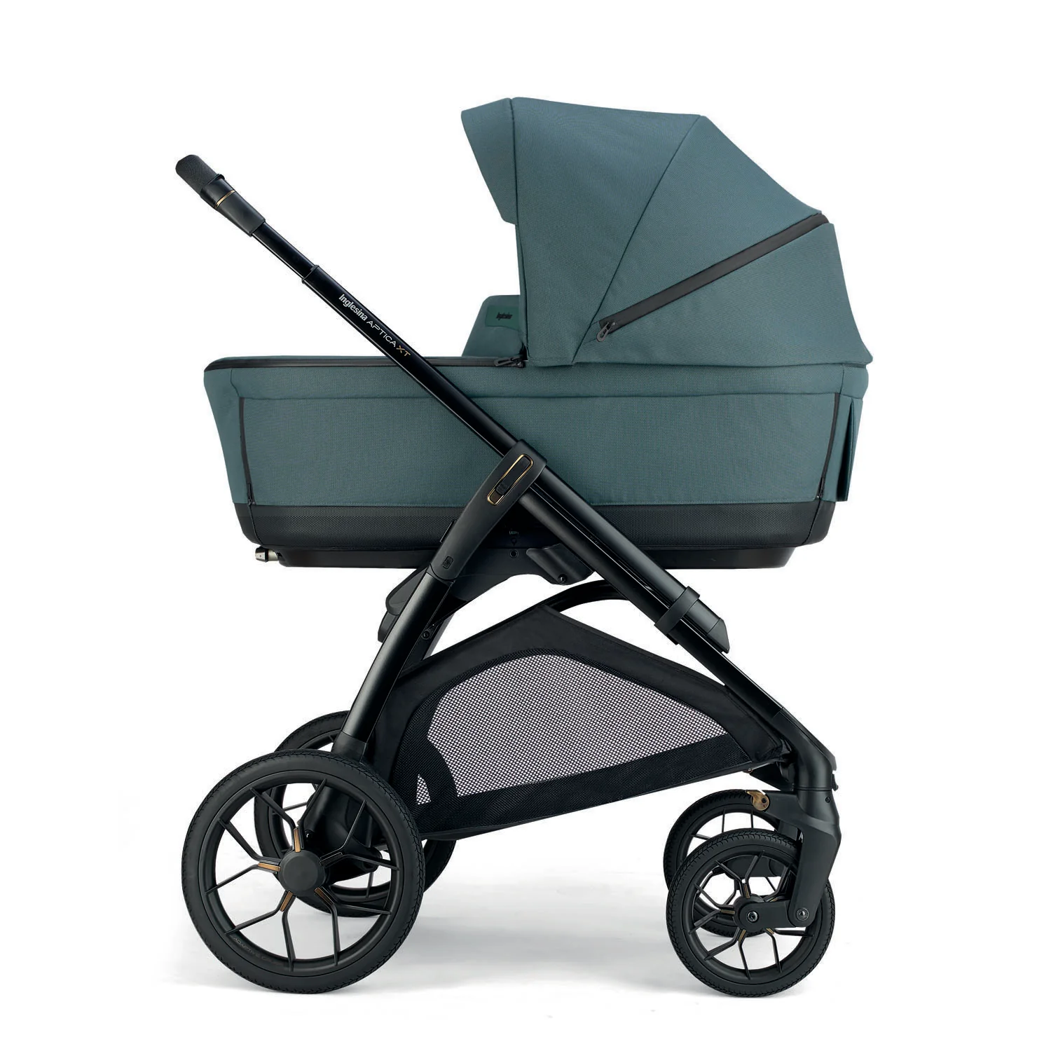 INGLESINA TRIO SYSTEM QUATTRO APTICA XT HIMALAY BLUE CON TELAIO NERO E SEGG. DARWIN INFANT RECLINE KA72T0HMB