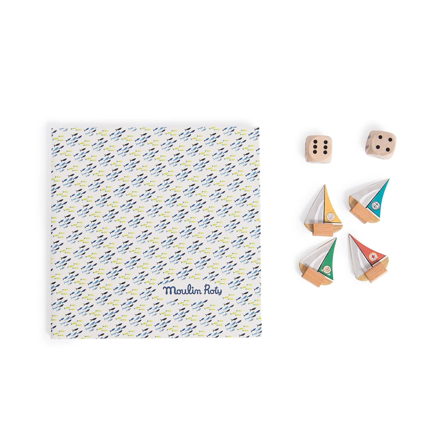 MOULIN ROTY GIOCO DELL'OCA BATTELLI E DADI LEGNO 712416