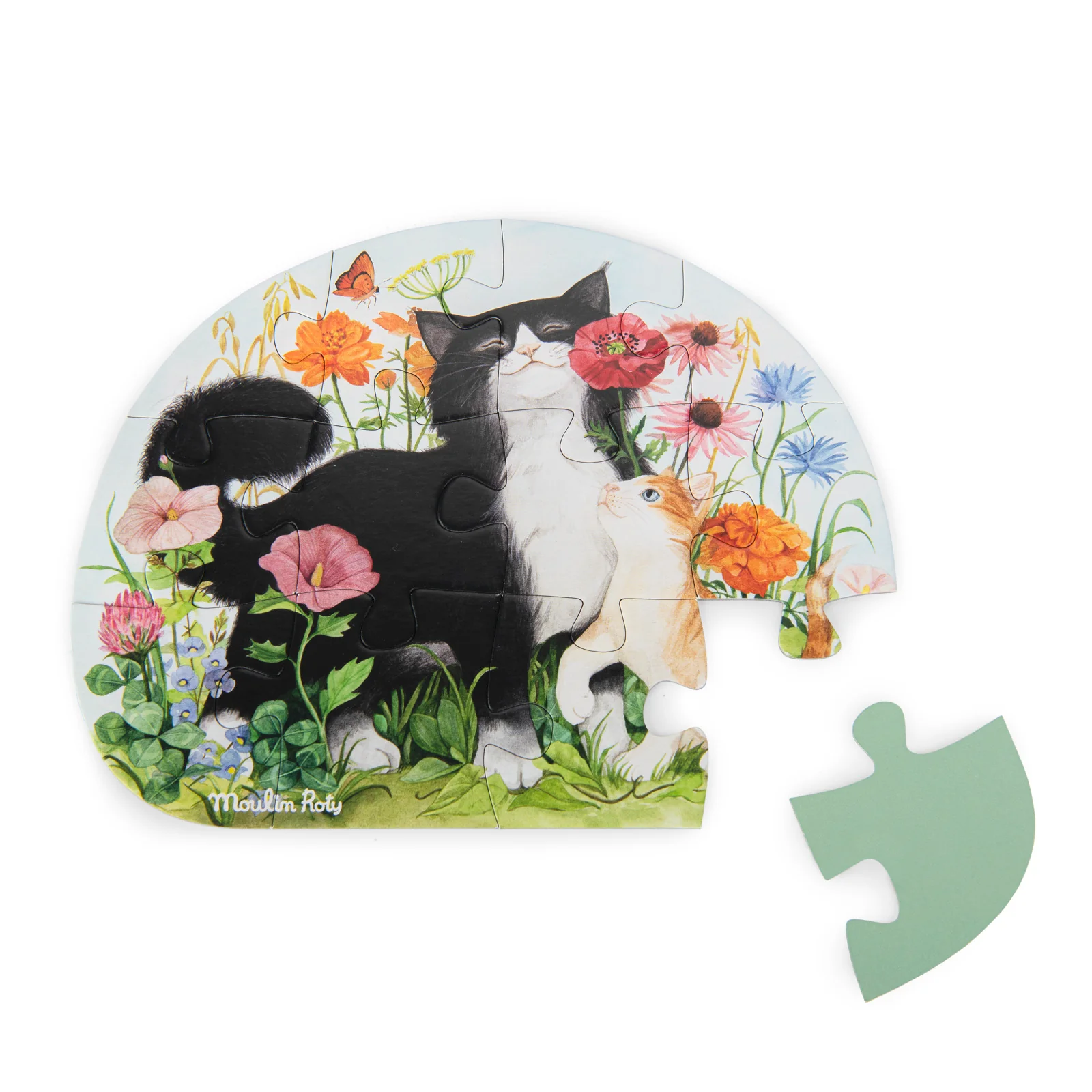 MOULIN ROTY 4 MINI PUZZLE GLI ANIMALI DEL GIARDINO LE JARDIN DU MOULIN 712449