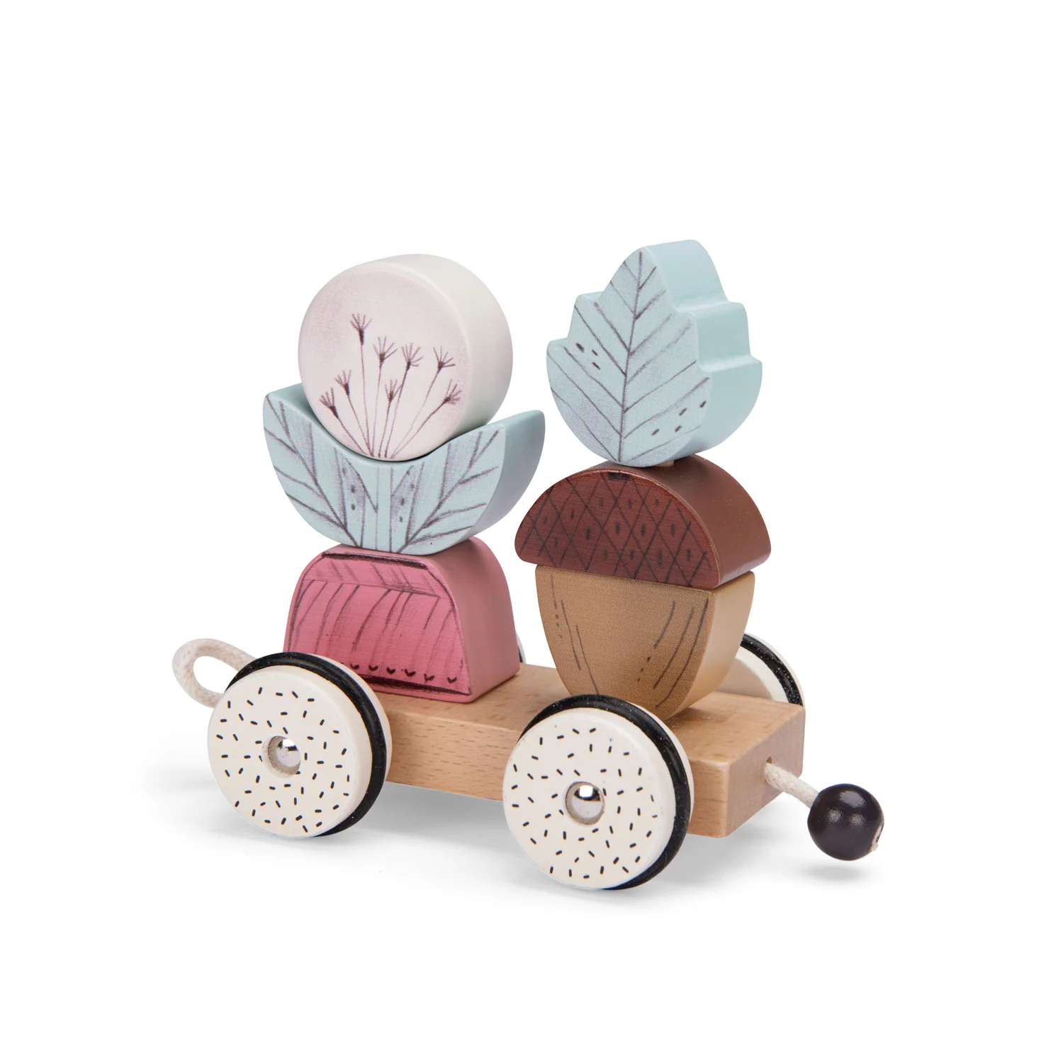 MOULIN ROTY TRENO ATTIVITÀ IN LEGNO DA TRAINARE - APRÈS LA PLUIE 715367