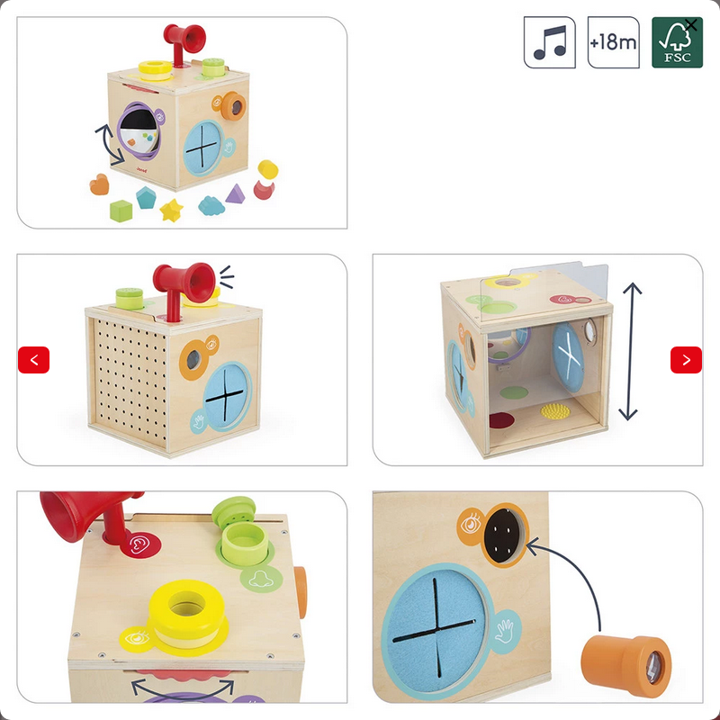 JANOD GIOCO SENSORIALE - SCATOLA SENSORIALE J05307 JANOD GIOCO SENSORIALE - SCATOLA SENSORIALE J05307