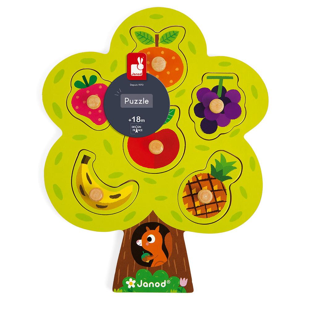 JANOD PUZZLE ALBERO GOLOSO 6 PEZZI IN LEGNO J07061