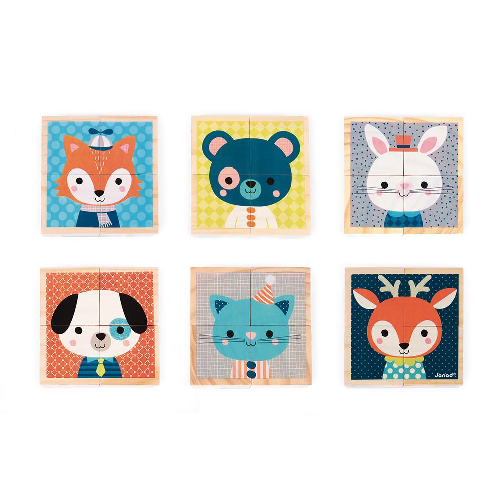 JANOD BLOCCHI IN LEGNO RITRATTI DELLA FORESTA J08000