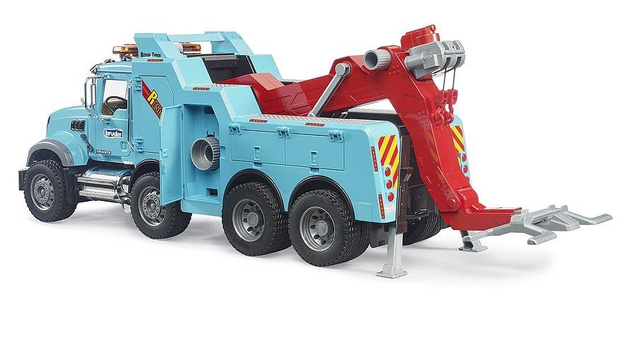 BRUDER MACK CARRO ATTREZZI CON TRAINO GRANITO E MODULO L+S 02831 BRUDER MACK CARRO ATTREZZI CON TRAINO GRANITO E MODULO L+S 02831