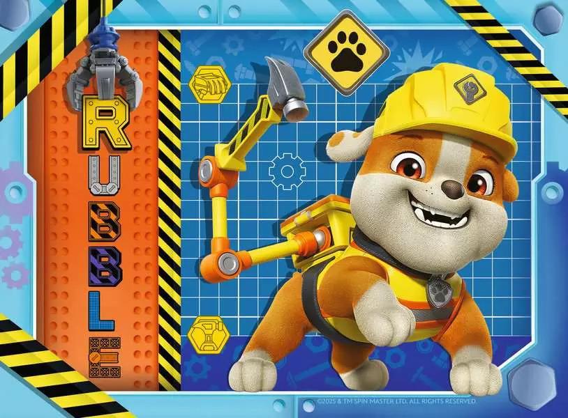 RAVENSBURGER PUZZLE RUBBLE E CREW 4 IN 1 BOX - 12/16/20/24 PZ 04188