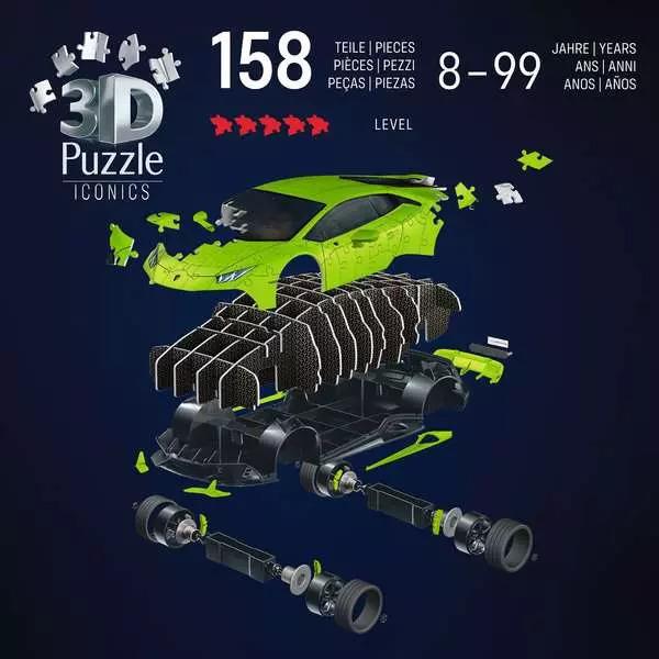 RAVENSBURGER PUZZLE 3D LAMBORGHINI HURACAN EVO-VERDE 108 PZ 08037