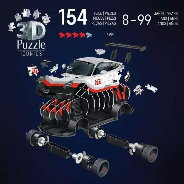 RAVENSBURGER PUZZLE 3D ICONICS PORSCHE 911 GT3 CUP108 154 PZ 08039