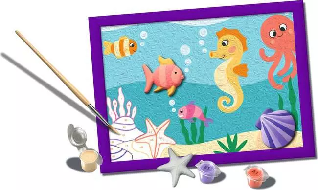 RAVENSBURGER CREART SERIE D - CAVALLUCCIO MARINO CON GESSO 3D 23268