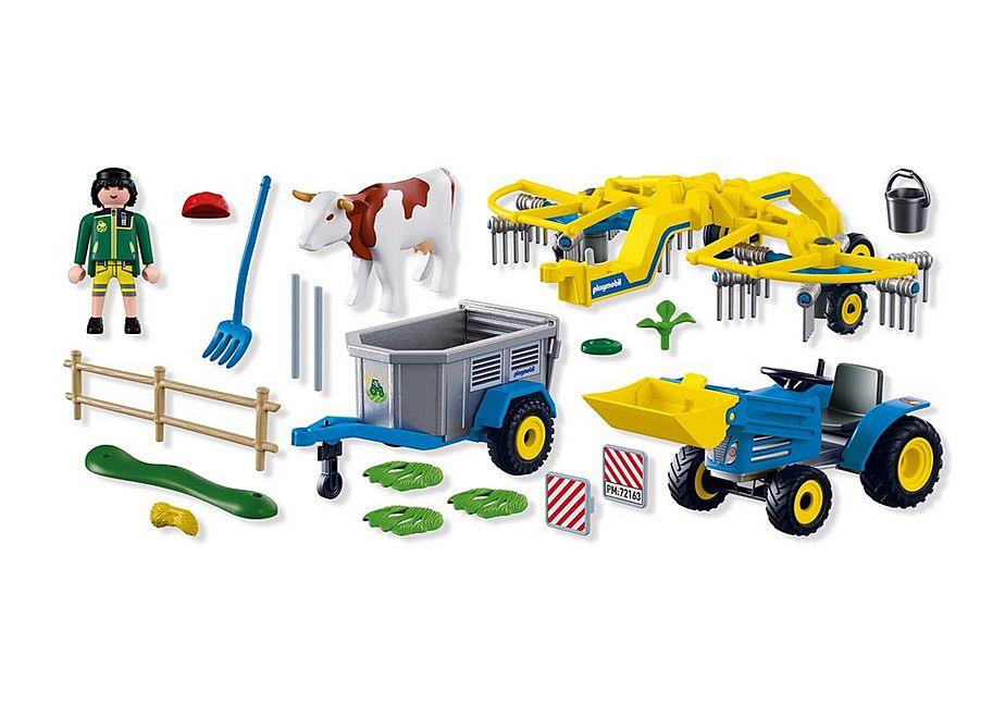 PLAYMOBIL TRATTORE PICCOLO CON RACCOGLITORE DEL FIENO 72163 PLAYMOBIL TRATTORE PICCOLO CON RACCOGLITORE DEL FIENO 72163