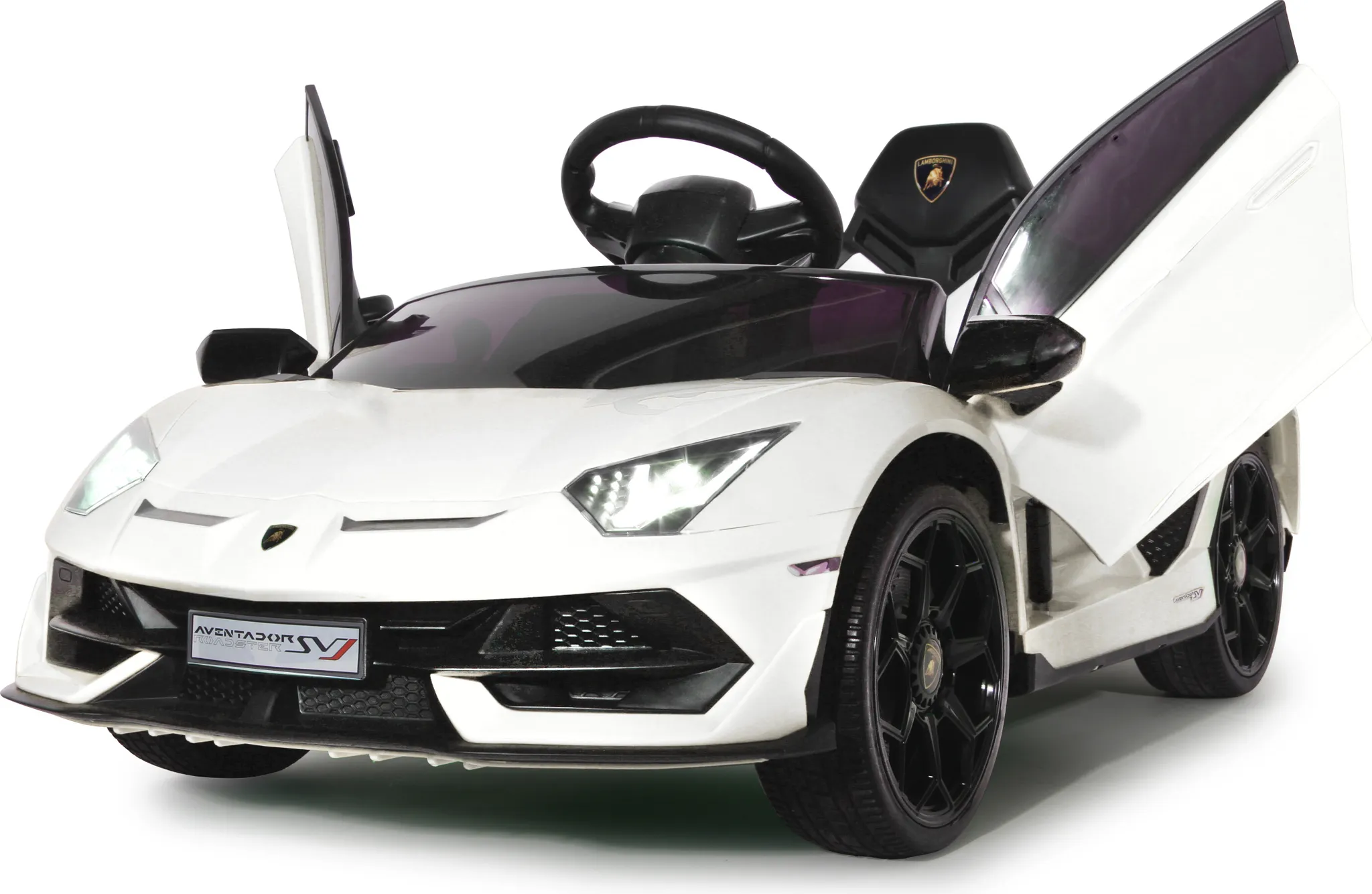 JAMARA RIDE-ON LAMBORGHINI AVENTADOR SVJ BIANCO 12V 2,4GHZ 460687