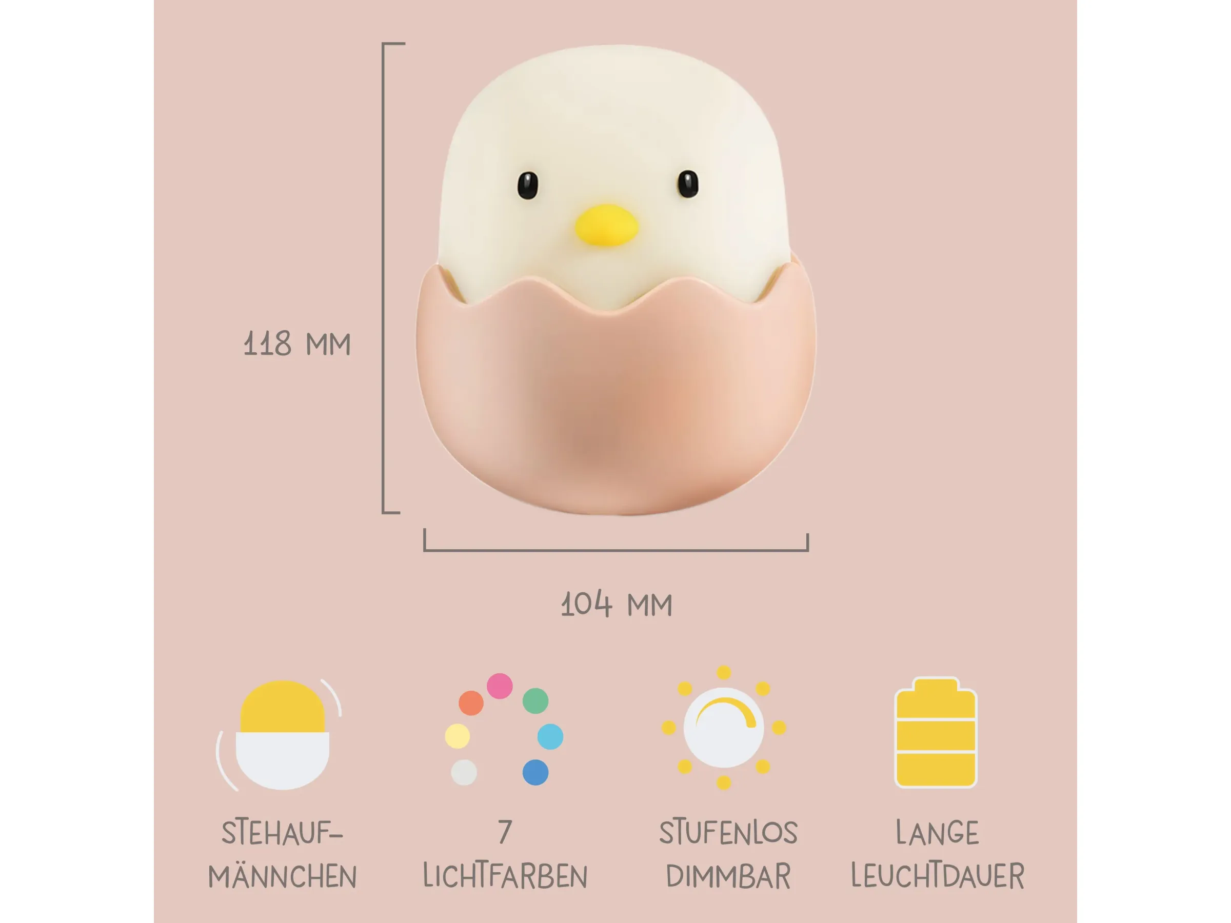 RAUM MEGALIGHT EGGY EGG LUCE NOTTURNA 185050