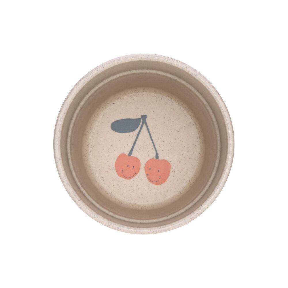 LÄSSIG MUG PP/CELLULOSE HAPPY FRUITS CHERRY