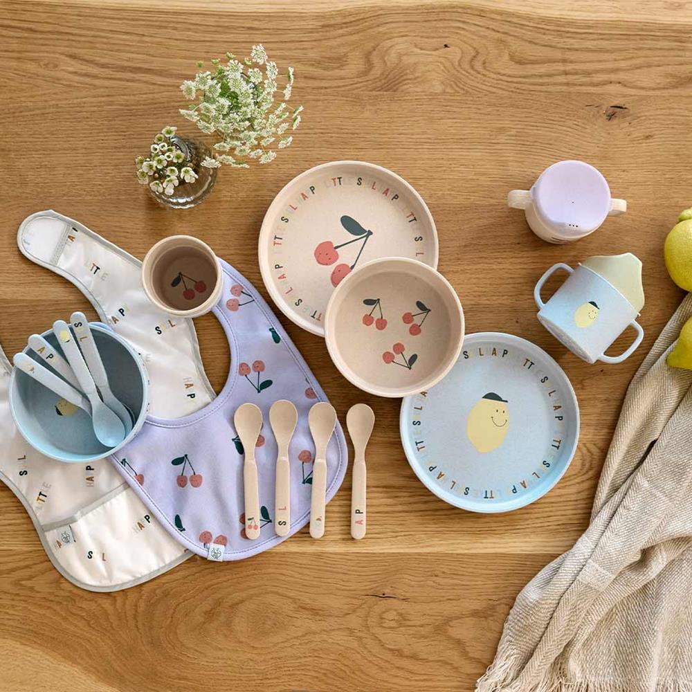 LÄSSIG SPOON SET PP/CELLULOSE HAPPY FRUITS LEMON