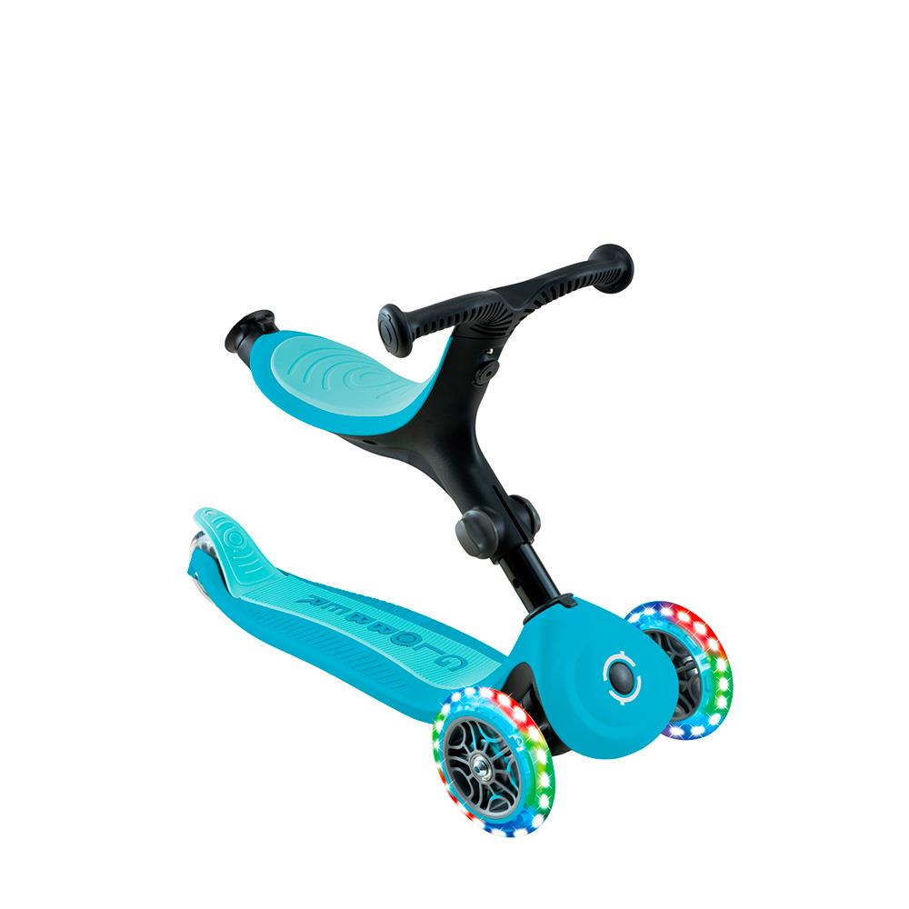 GLOBBER GO-UP ACTIVE LIGHTS 360° - AQUA IDD749-300