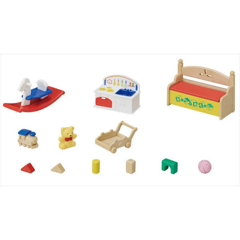 SYLVANIAN SCATOLA DEI GIOCHI PER BEBÈ CONIGLIO NEVE E BEBÈ PANDA 5709