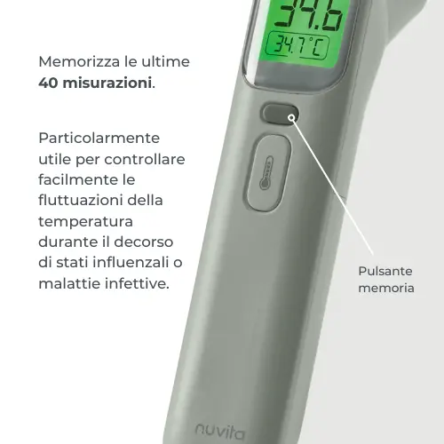 NUVITA TERMOMETRO DIGITALE FRONTALE E AURICOLARE 2075
