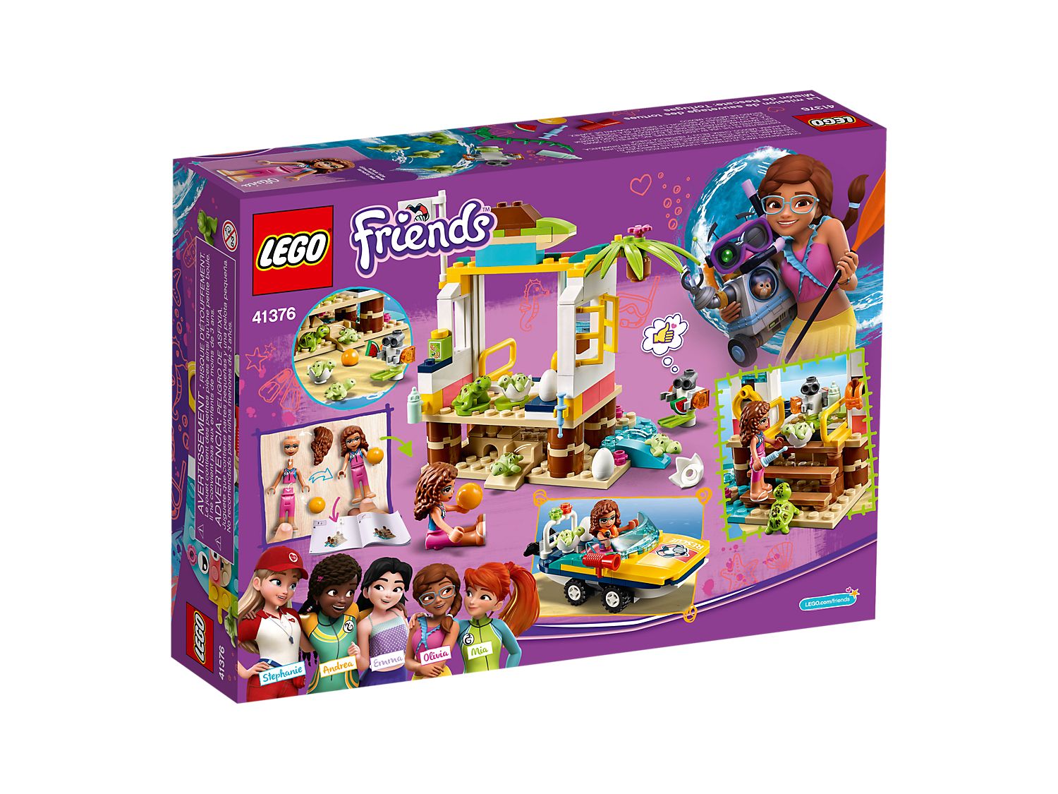 LEGO FRIENDS LA MISSIONE DI SOCCORSO DELLE TARATARUGHE 41376