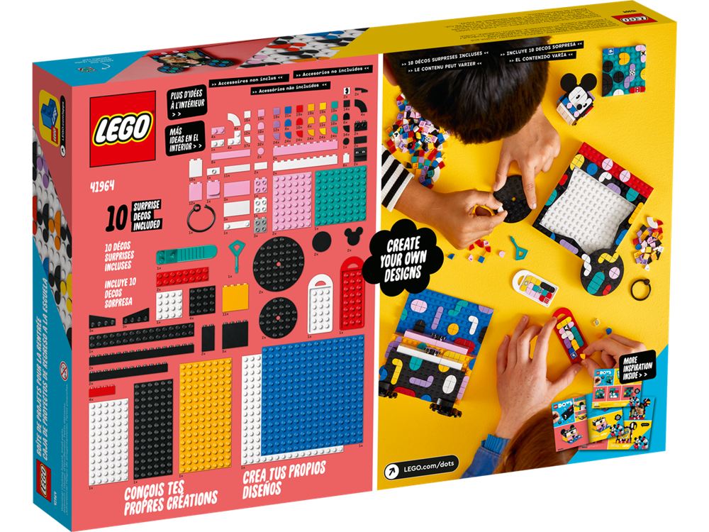 LEGO DOTS IL KIT BACK TO SCHOOL DI TOPOLINO E MINNIE 41964