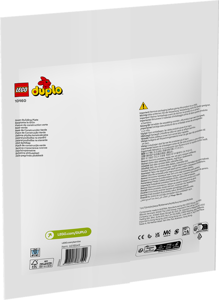 LEGO DUPLO CLASSIC BASE VERDE 10460