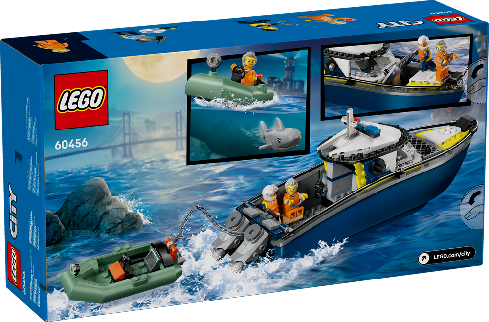 LEGO LEGO CITY INSEGUIMENTO DEL MOTOSCAFO DELLA POLIZIA 60456