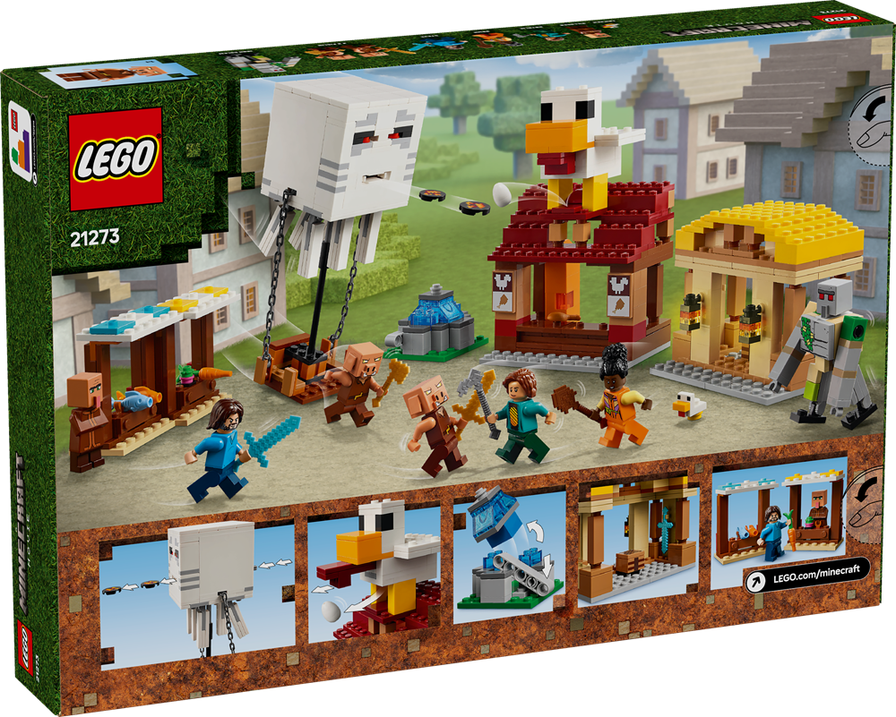 LEGO MINECRAFT ATTACCO AL VILLAGGIO DEL GHAST-PALLONE 21273