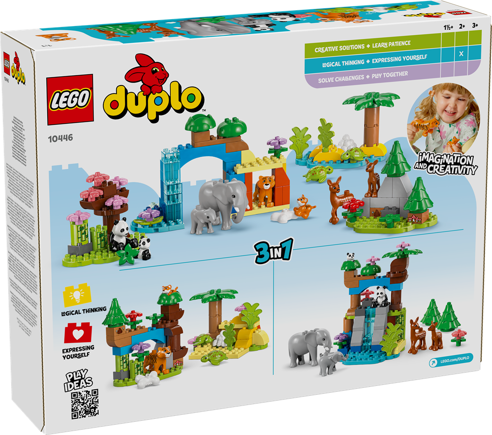 LEGO DUPLO TOWN FAMIGLIE DI ANIMALI 3 IN 1 10446