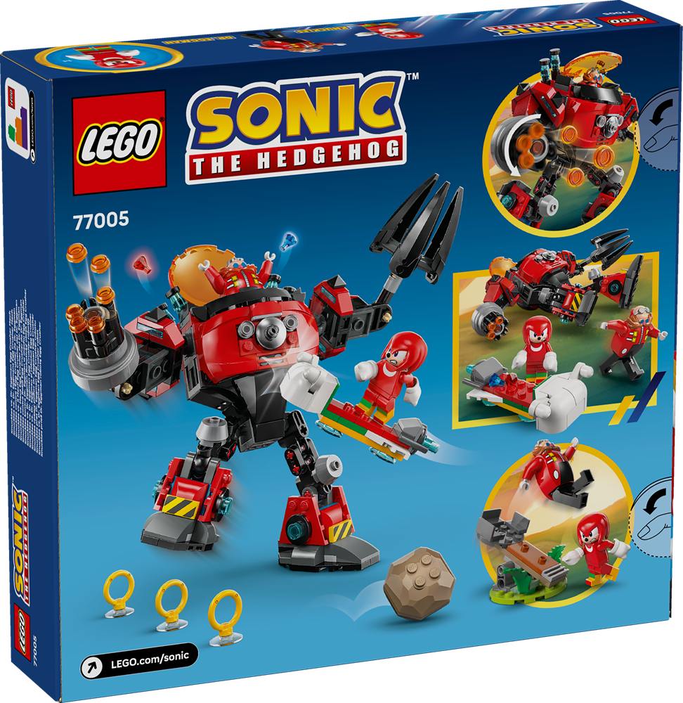 LEGO SONIC THE HEDGEHOG™ KNUCKLES VS. IL MECH EGG CRUSHER DEL DR. EGGMAN 77005