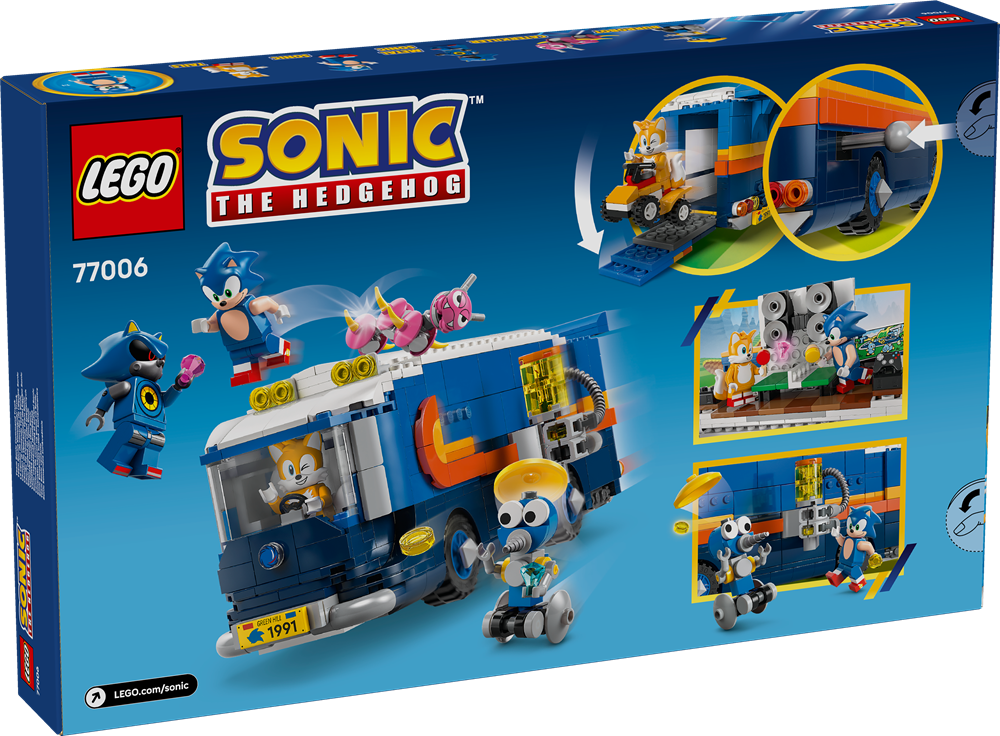 LEGO SONIC THE HEDGEHOG™ CAMION DI COMANDO TEAM SONIC 77006