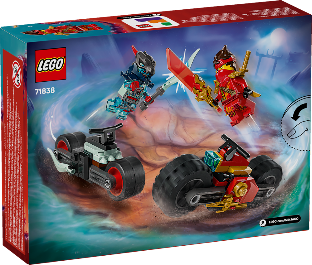 LEGO NINJAGO GARA DI VELOCITÀ SULLA MOTO DI KAI 71838