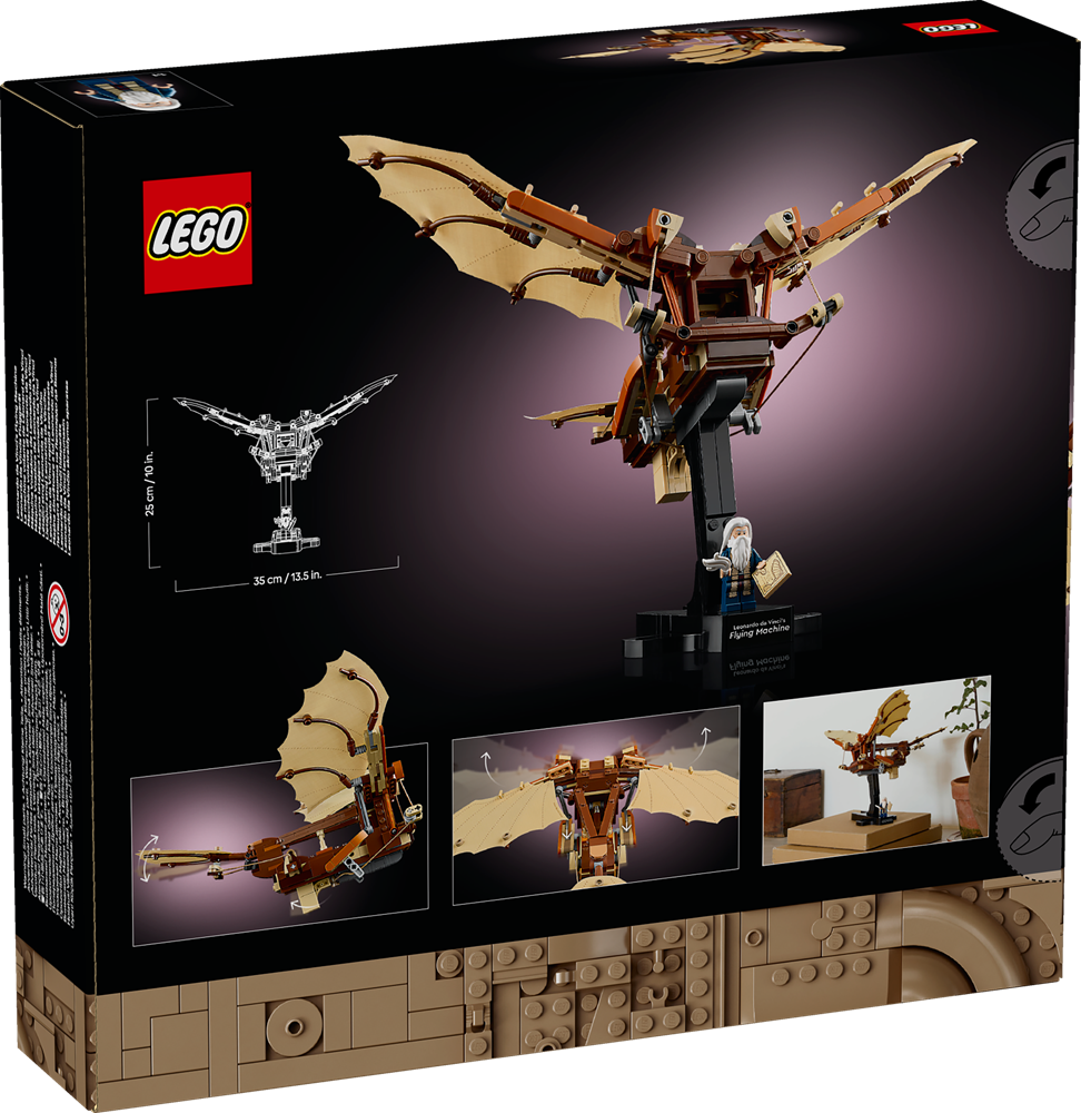 LEGO ICONS MACCHINA VOLANTE DI LEONARDO DA VINCI 10363