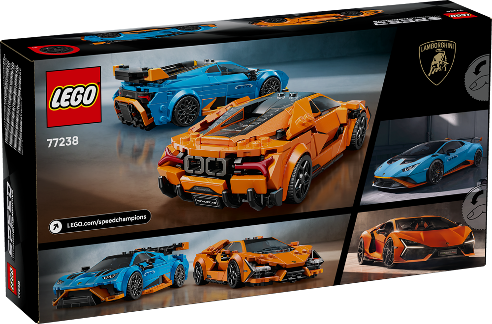 LEGO SPEED CHAMPIONS LAMBORGHINI REVUELTO E HURACÁN STO 77238